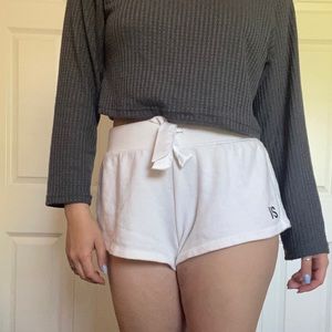 Victoria secret white pajama shorts